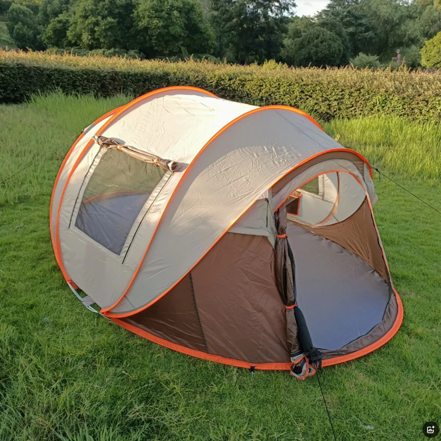 5-8 People Quickly Open Fully Automatic Pop-up Tent Waterproof Camping Boat Tent Portable Outdoor Tent For Travel