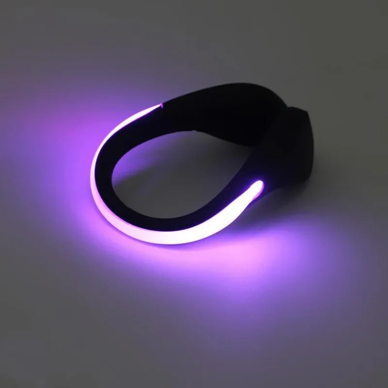 Outdoor Running Light LED Luminous Shoe Clip Light Night Safety Warning Bright Flash Sport Bicycle Bike Shoe ClipLight shoe accessories