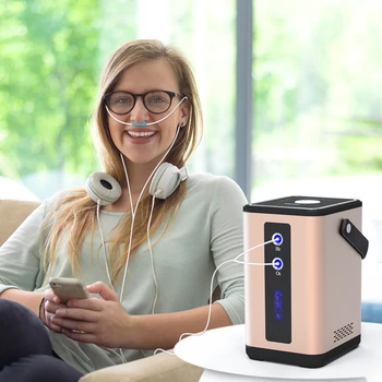 เครื่องผลิตไฮโดรเจน SUYZEKO แบบพกพา ความบริสุทธิ์ 99.99% ช่องจ่ายคู่ เครื่องกำเนิด H2 แบบ PEM ระบบอิเล็กโทรไลซิสน้ำ 1