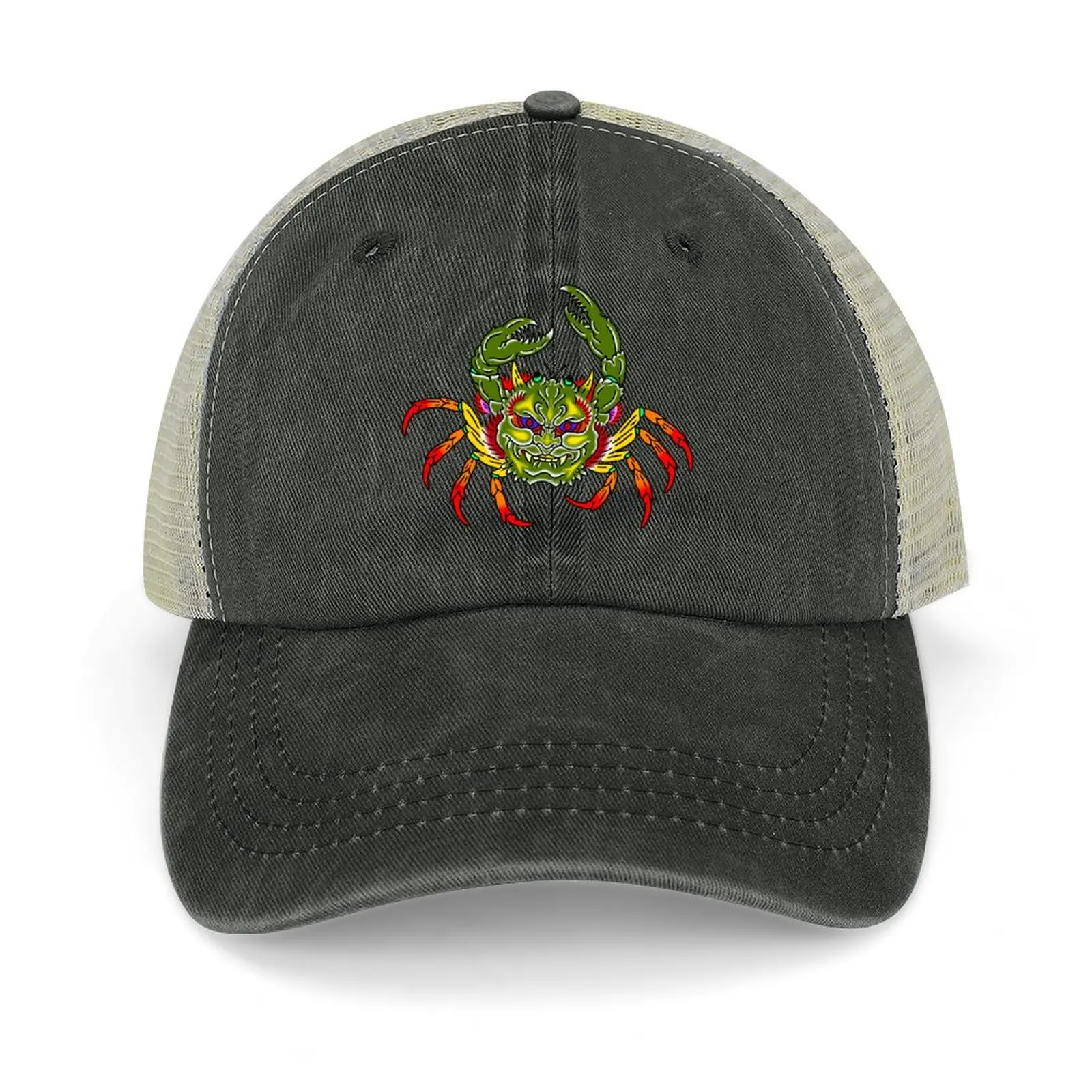 

Japanese Oni Samurai Crab Cowboy Hat sun hat Fishing cap Big Size Hat Luxury Man For Women 2024 Men's
