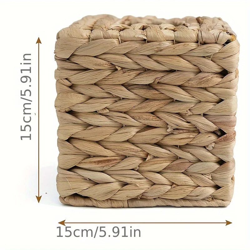 Bohemian style tissue box holder - Decorative handkerchief cube, suitable for bathroom and desktop storage, shelf basket 3