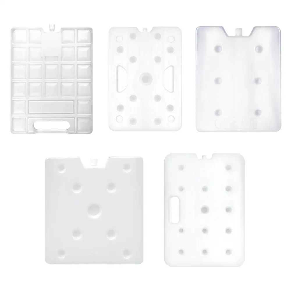 1100ml-2000ml Cool Cooler Freezer Recyclable White Fresh Keeping Slim Ice Pack Safe And Durable Keep Food Fresh For Picnics 1pcs