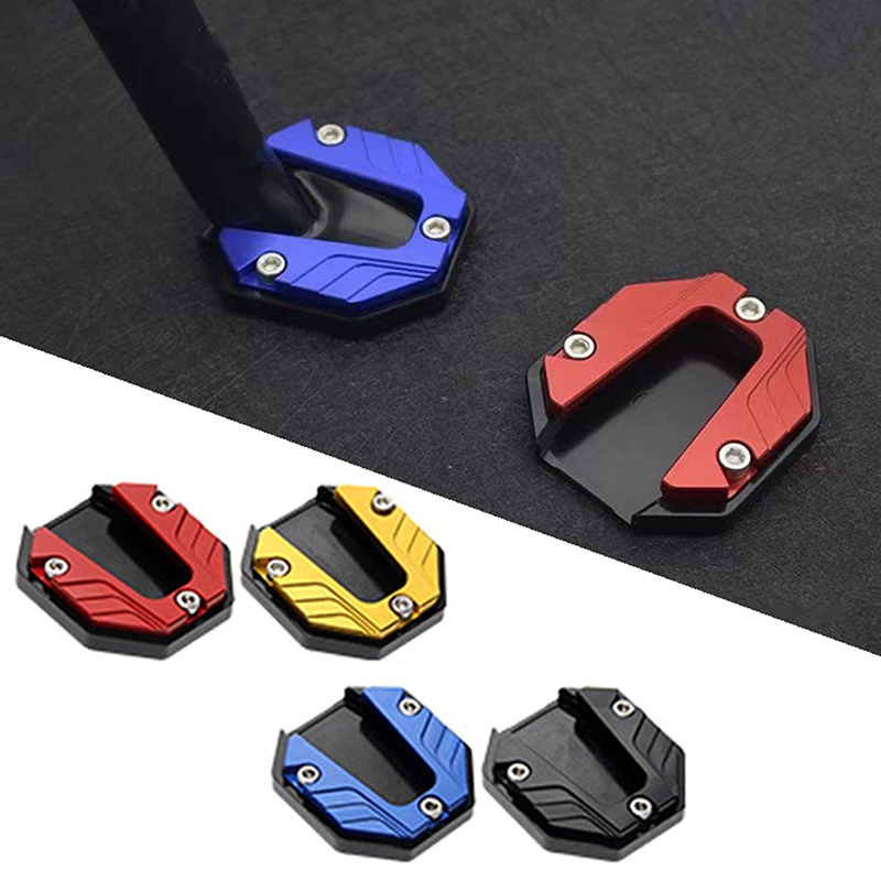 Motorcycle Kickstand Extender Foot Side Stand Extension Pad Support Plate Anti-skid Enlarged Base