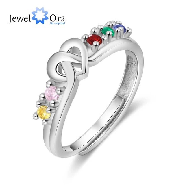 Winter Birthstone Rings – Silver and Ivy