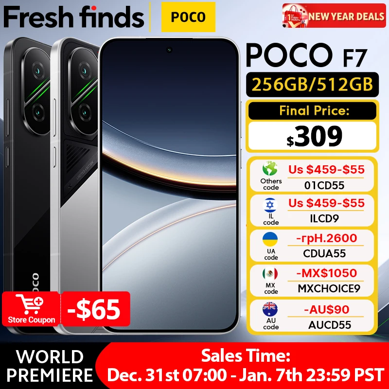 最新のPOCO F7スマートフォン 256GB/512GB Snapdragon搭載 ® 第8世代第