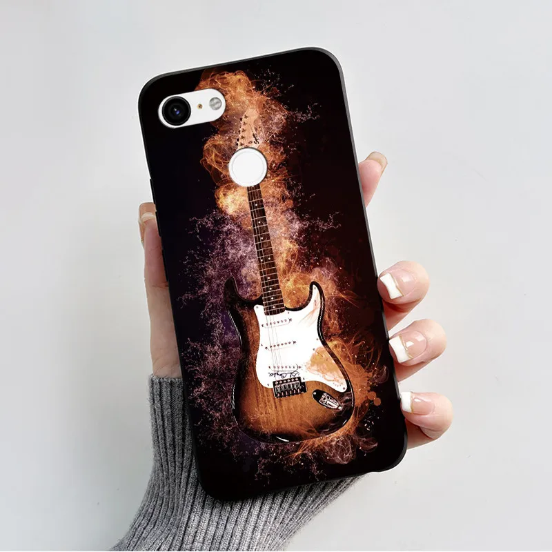 Charming Heart Cartoon Black Bumper Soft TPU Silicone Phone Case
