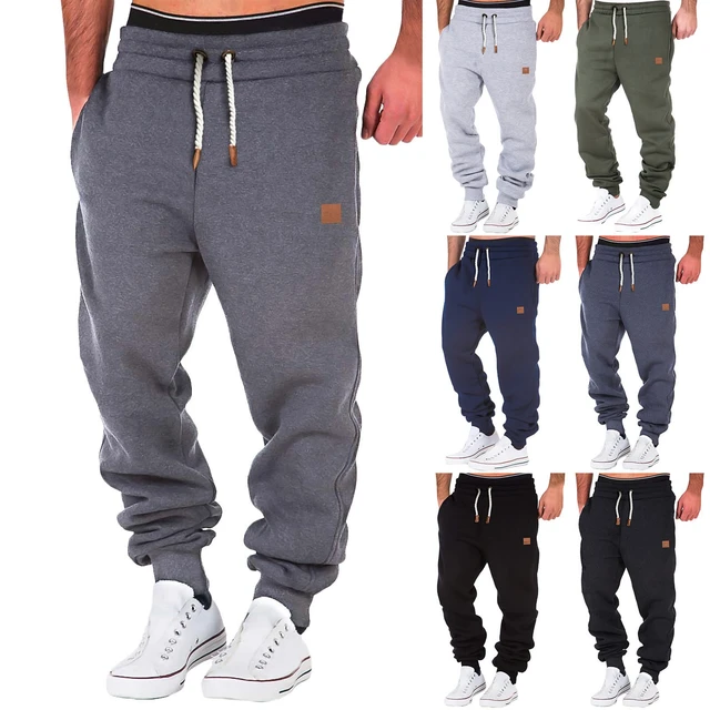 CUJUX Pantalon de jogging ample pour hommes automne hiver pantalon de  survêtement chaud pour homme pantalon droit d'extérieur (couleur : D,  taille : code XL) : : Mode