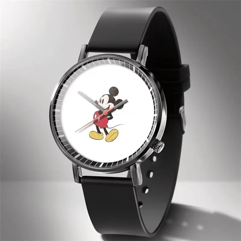 New Disney Mickey Mouse Minnie Cute Cartoon Fashion Anime Watch Orologio Al Quarzo Cinturino In Silicone Regalo Per Bambini