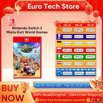 Nintendo Switch 2 Mario Kart World Games Scheda fisica originale nuovissima Mario Kart 9 Racing Party Genre Game Solo per Switch 2