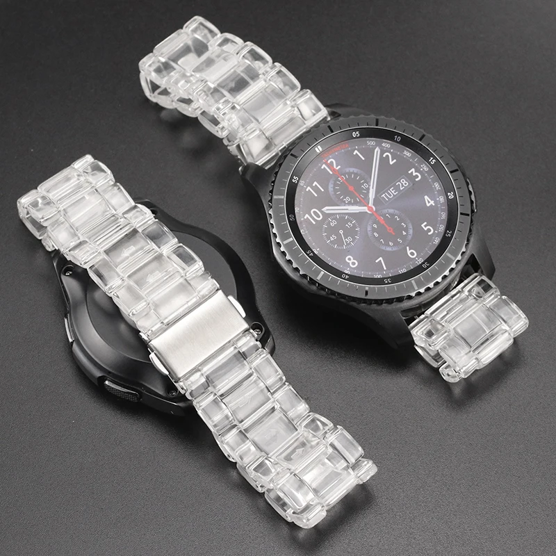 

Transparent band for Samsung Galaxy watch 4 strap classic/3/5/pro/Active 2 20mm 22mm bracelet for huawei gt 3pro-2-2e Watchbands