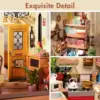 Robotime Rolife Cozy Kitchen 3D Wooden Puzzle DIY Miniature House Kit Gift For Kids DG159 5