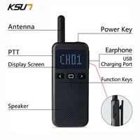 WLN KD-C70pro Mini Walkie Talkie Auto Scan CTCSS DCS Hidden Display Two Way CB Ham Hotel Restaurant Radio Communication 2