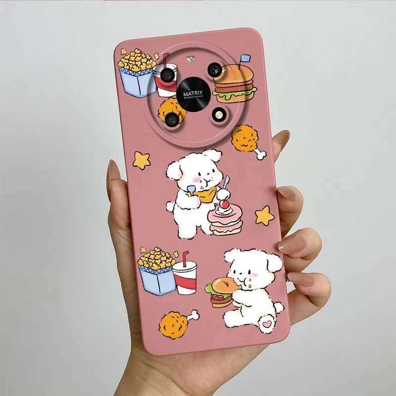 Sweet Painted Soft Silicone Phone Case - Cute Printed Design Cover