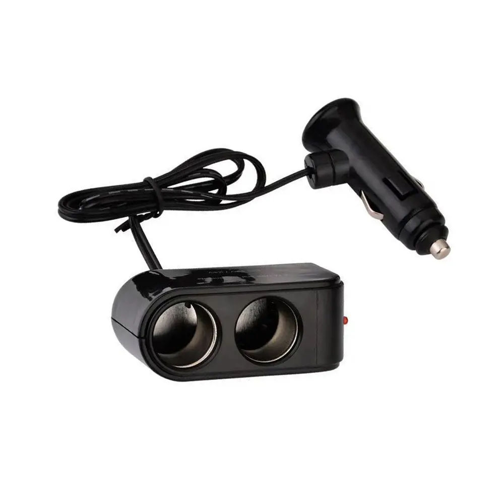 

12V/24V Car Cigarette Lighter Splitter Plug Dual Car Charger Car Socket Cigarette Lighter Tee Adapter Cigar Jack Socket Splitter