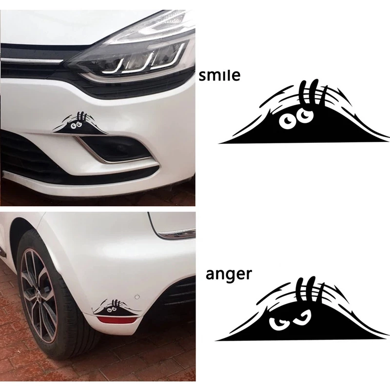 

1/3/5pcs Funny Big Eyes Elves Car Stickers Waterproof Self-adhesive Funny Peeking Sticker Car Decal Anti Scratch Auto Decoration