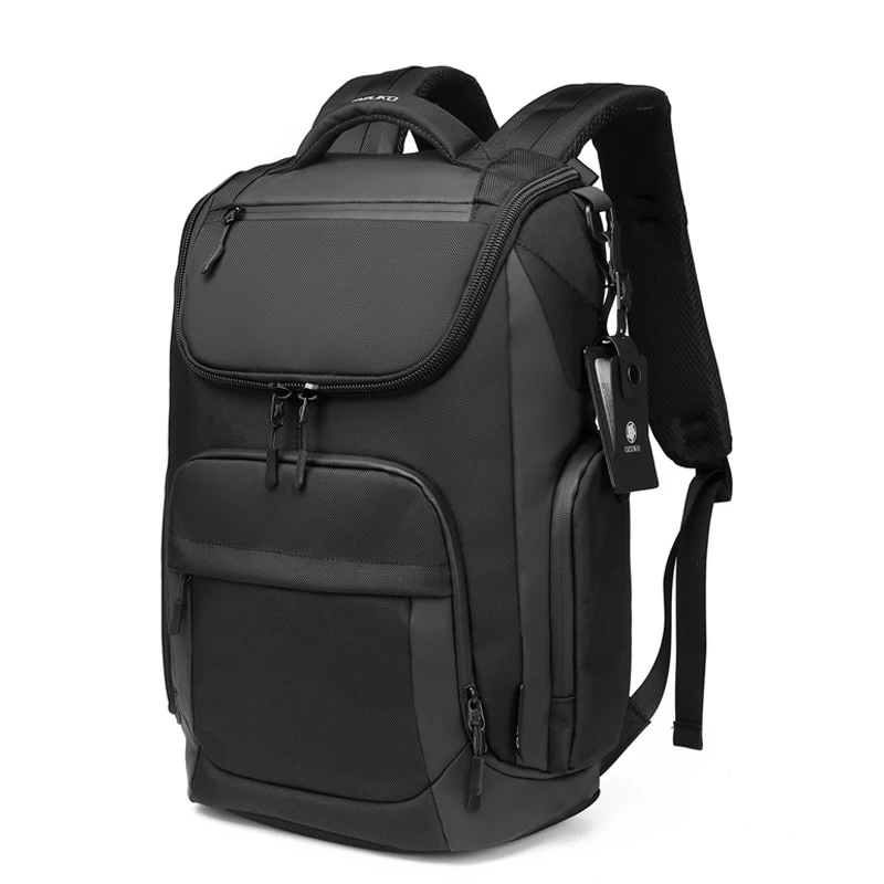 

Resilver Travel Backpack Men Business Backpack School Expandable USB Bag Large Capacity 15.6 inch Laptop Backpack Waterproof