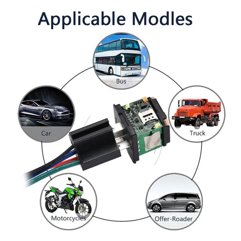 built-in relay car GPS tracker motorcycle vehicle tracking device remote control engine cut-off free application app