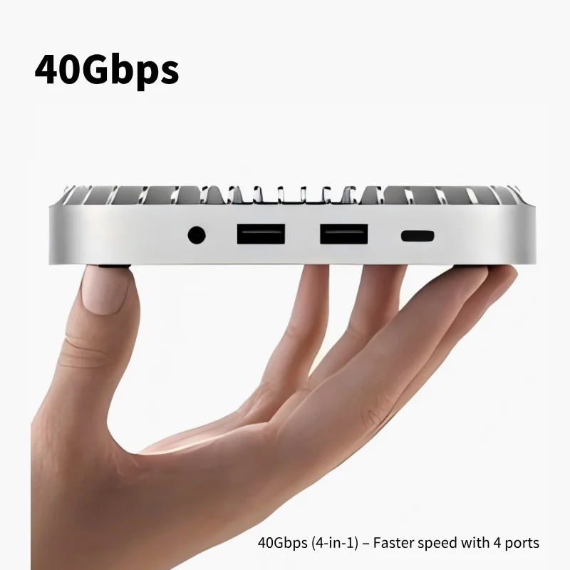 RayCue Mac Mini M4 Expansion Dock with SSD Enclosure for M4