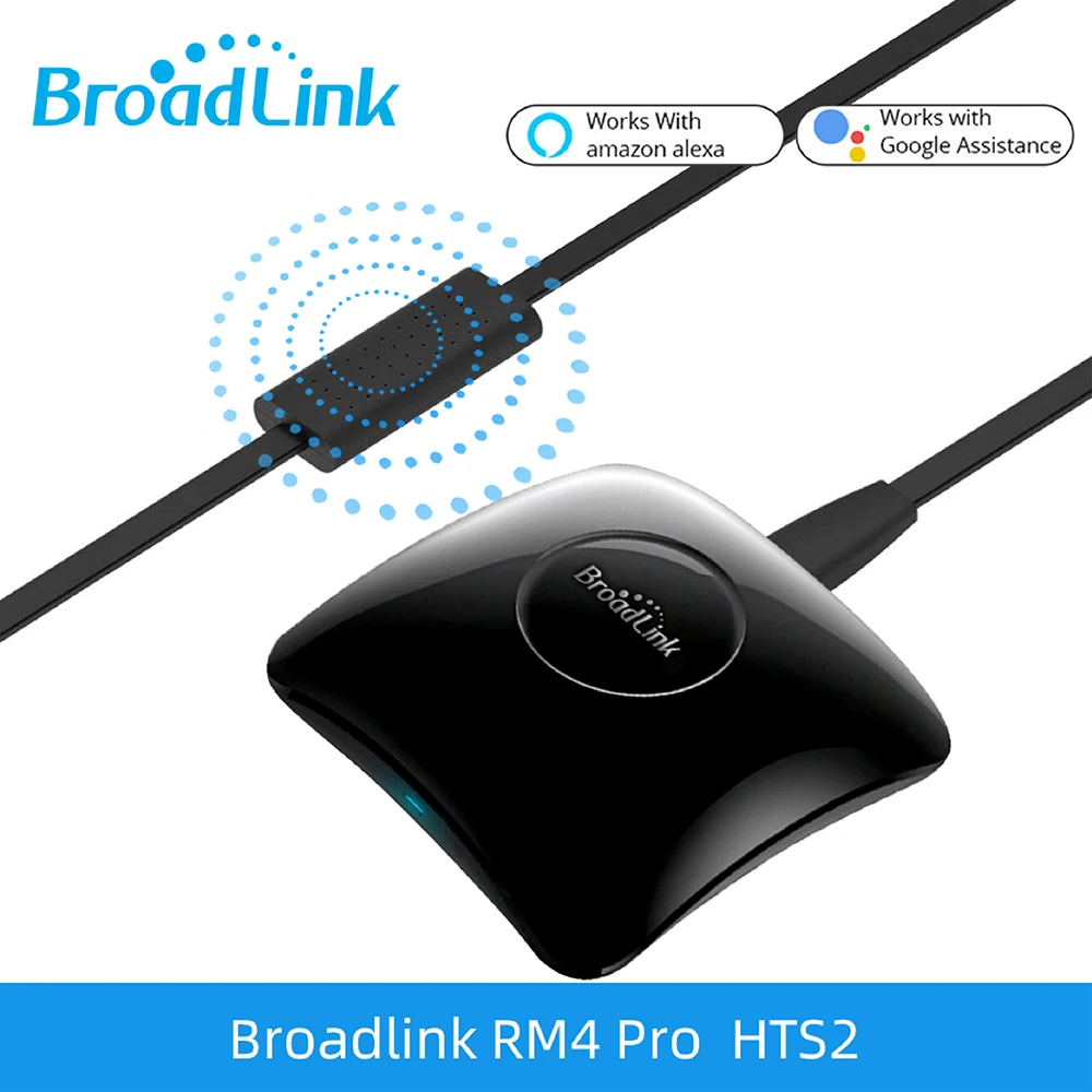 

2024 Broadlink RM4 Pro умный контроллер IR Wifi RF переключатель универсальный пульт дистанционного управления HTS2 датчик работы Alexa Google Home Assistant