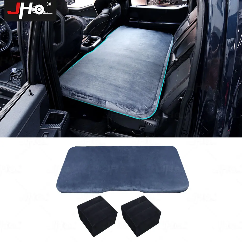 JHO Truck Inflatable Mattress Air Bed With Two Air Pillows Fit For Gen3 F150 Raptor Travel Camping Accessories
