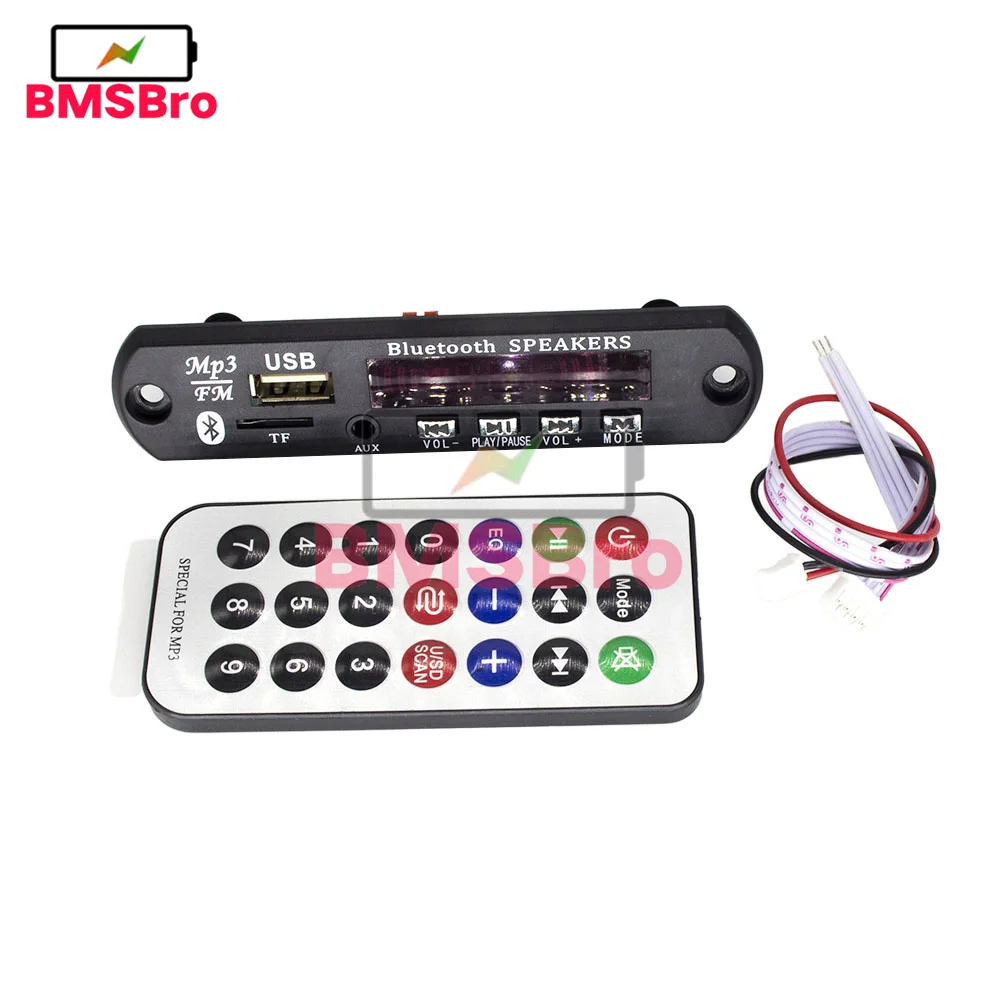 Bluetooth 5.0 Mp3/Wma/Wav/Ape/Flac Decoder Board Car Audio Usb Tf Fm Radio Module Mp3 Bluetooth Music Player