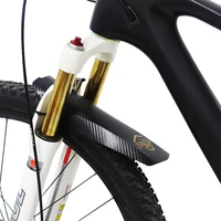Accessoires de cyclisme, 2 pièces, garde-boue avant/arrière en fibre de carbone pour VTT, garde-boue de vélo 1