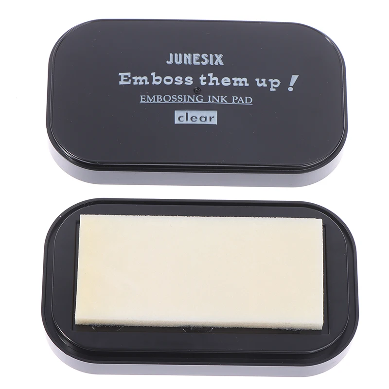 Transparent Emboss Inkpad Viscosity Floating Ink Pad Clear Sticky Ink Pad 1PCS pigment inkpad