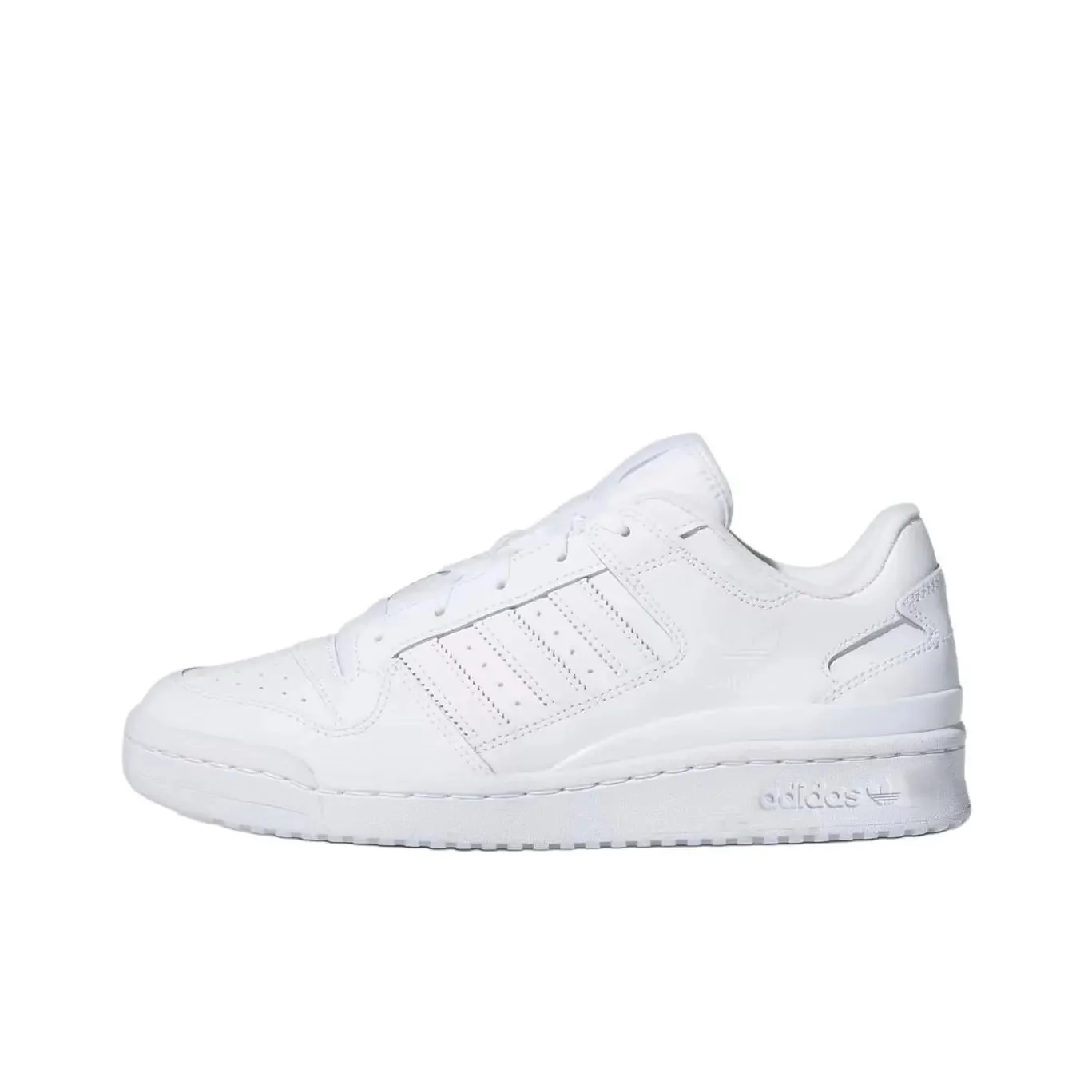 Adidas Forum Low Cloud White HQ6827 Anti-slip and Hard-Wearing Skateboarding Shoes