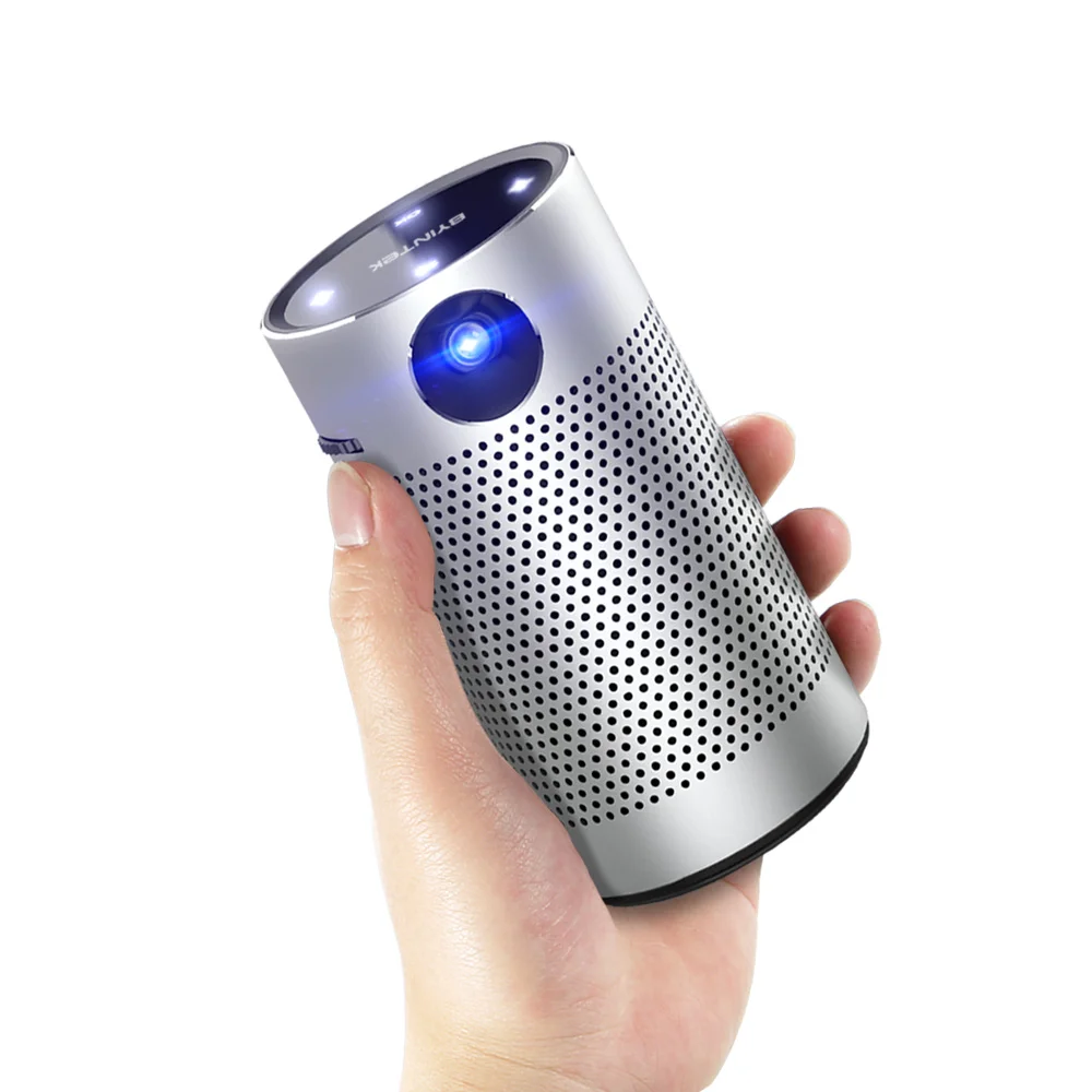 BYINTEK P7 4K 3D Cinema Portable Pocket Projector DLP WIFI Smart Mini Video Projector For Home Theaters RV Camping With Free Bag