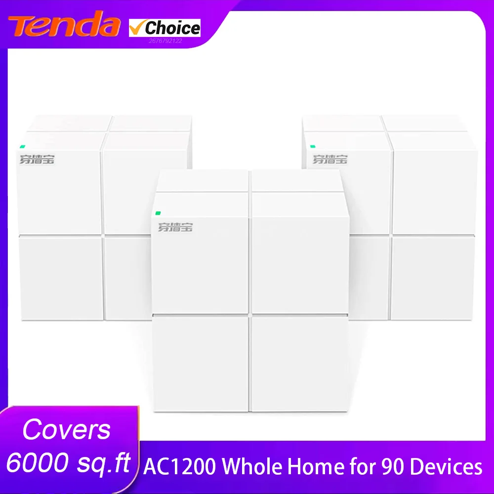 Tenda Mesh Wireless Router 11AC Dual-Band Whole Home Wifi