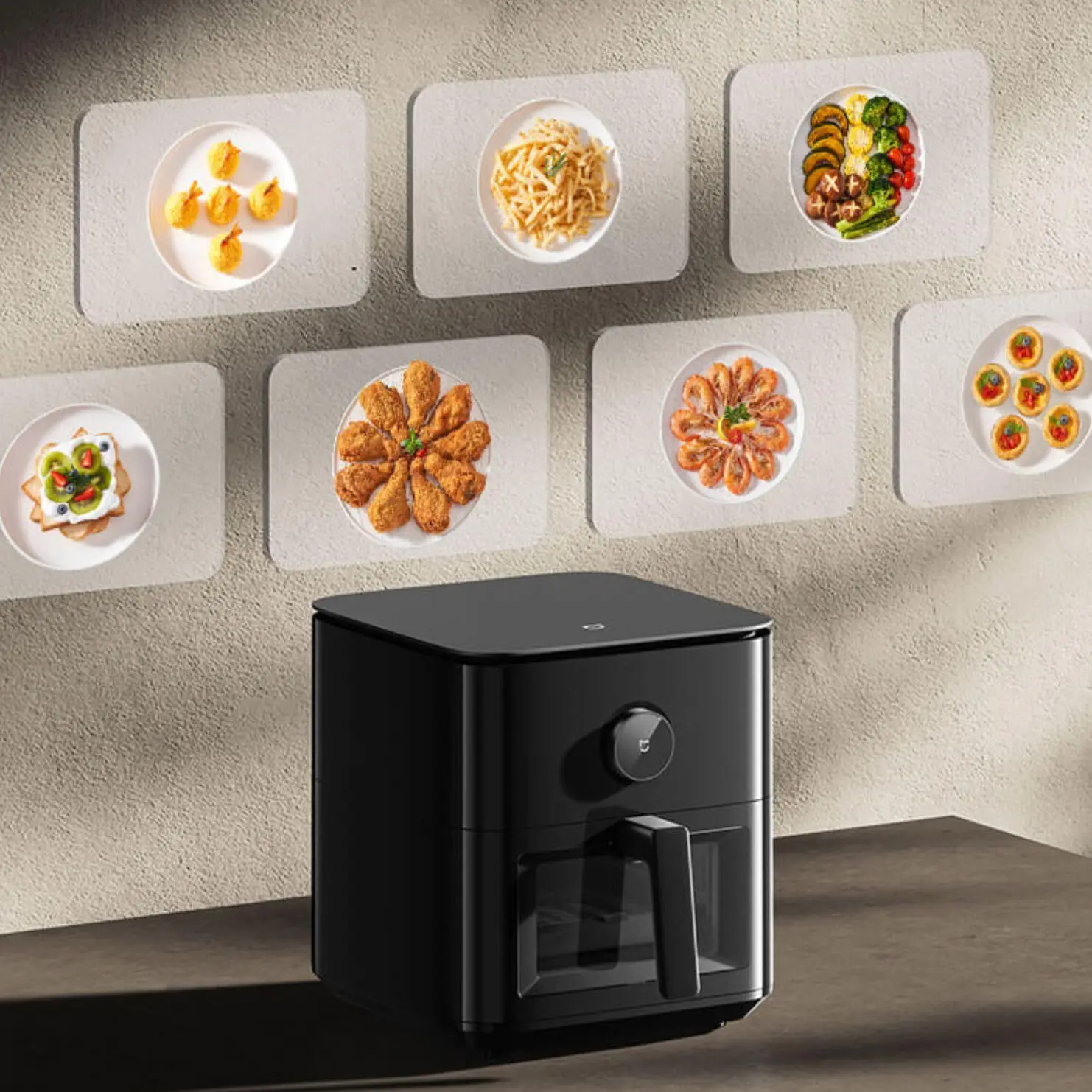 Air Fryer XIAOMI MIJIA Smart Air Fryer 6.5L Tender Roasted Version Low Oil Light Fat Fryer Multifunctional Household Large Capacity Ovens