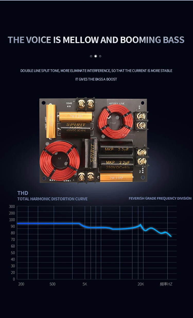 hifidiy unidade de de áudio divisor de freqüência filtros crossover