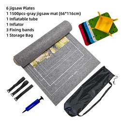 Enhanced Puzzle Mat and Organizer for Large Jigsaw Collections (Gray Mat Set Plates)