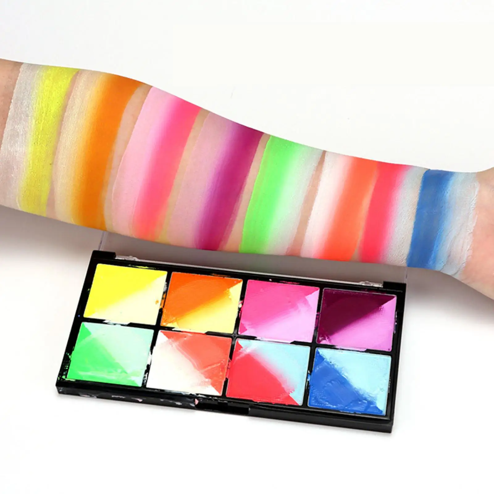 

Facepaint макияж 8 цветов забавная коосметика для макияжа лица краска для тела для рождества праздника Косметическая сцена Хэллоуин для взрослых