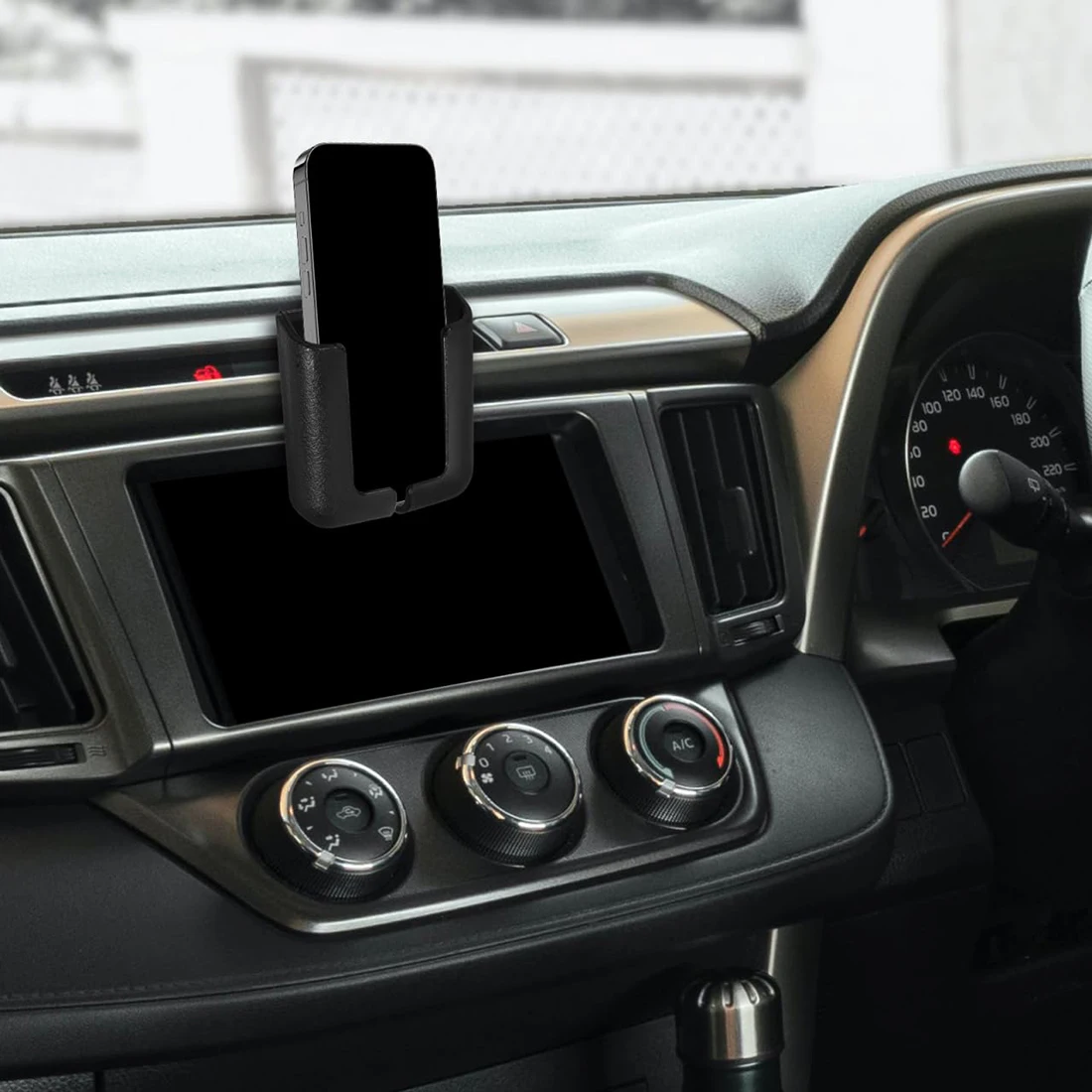 Adhesive Multifunctional Car Phone Holder - Easy-Install Navigation Mount