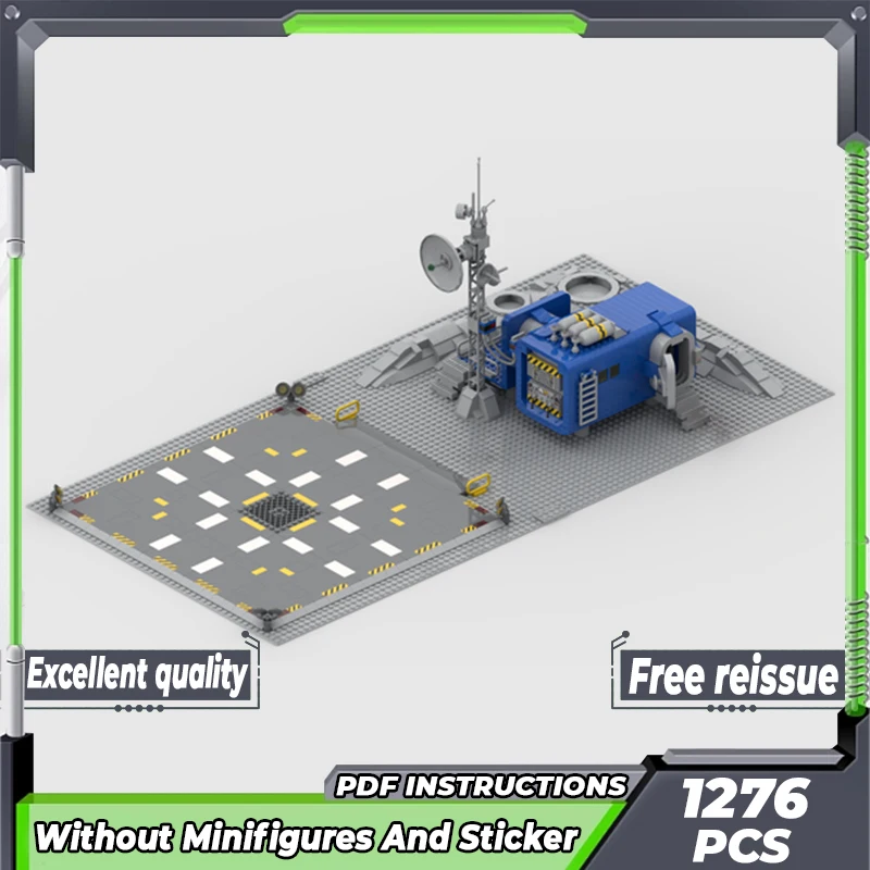 

Classic Space Model Moc Building Bricks The New Galaxy Outpost Explorer Technology Blocks Gifts Christmas Toys DIY Sets Assembly