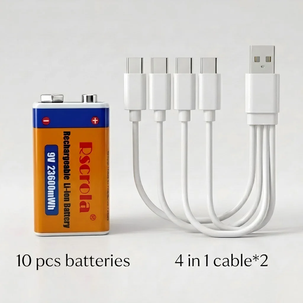 10 pcs 9v Batteries
