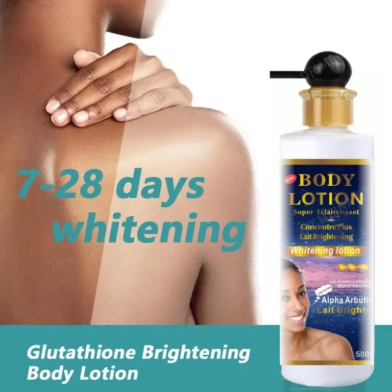 Glutathione Whitening Moisturizing Body Cream, Whitening Moisturizing Exfoliating Skin Cream To Remove Dark Spots 500ml