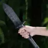 Metal Detector Digging Tools Serrated Edge Digger With Sheath Stainless Steel Garden Shovel Knife Extended Handle Camping Supply 5