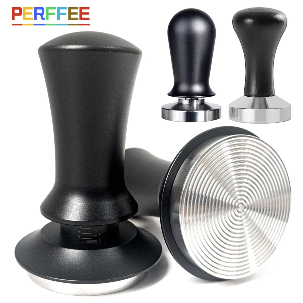 51mm 53mm 58mm Espresso Tamper Coffee Tamper Coffee Distributor Leveler Tool Spring Loaded Tamper 54mm Coffeeware Accessories