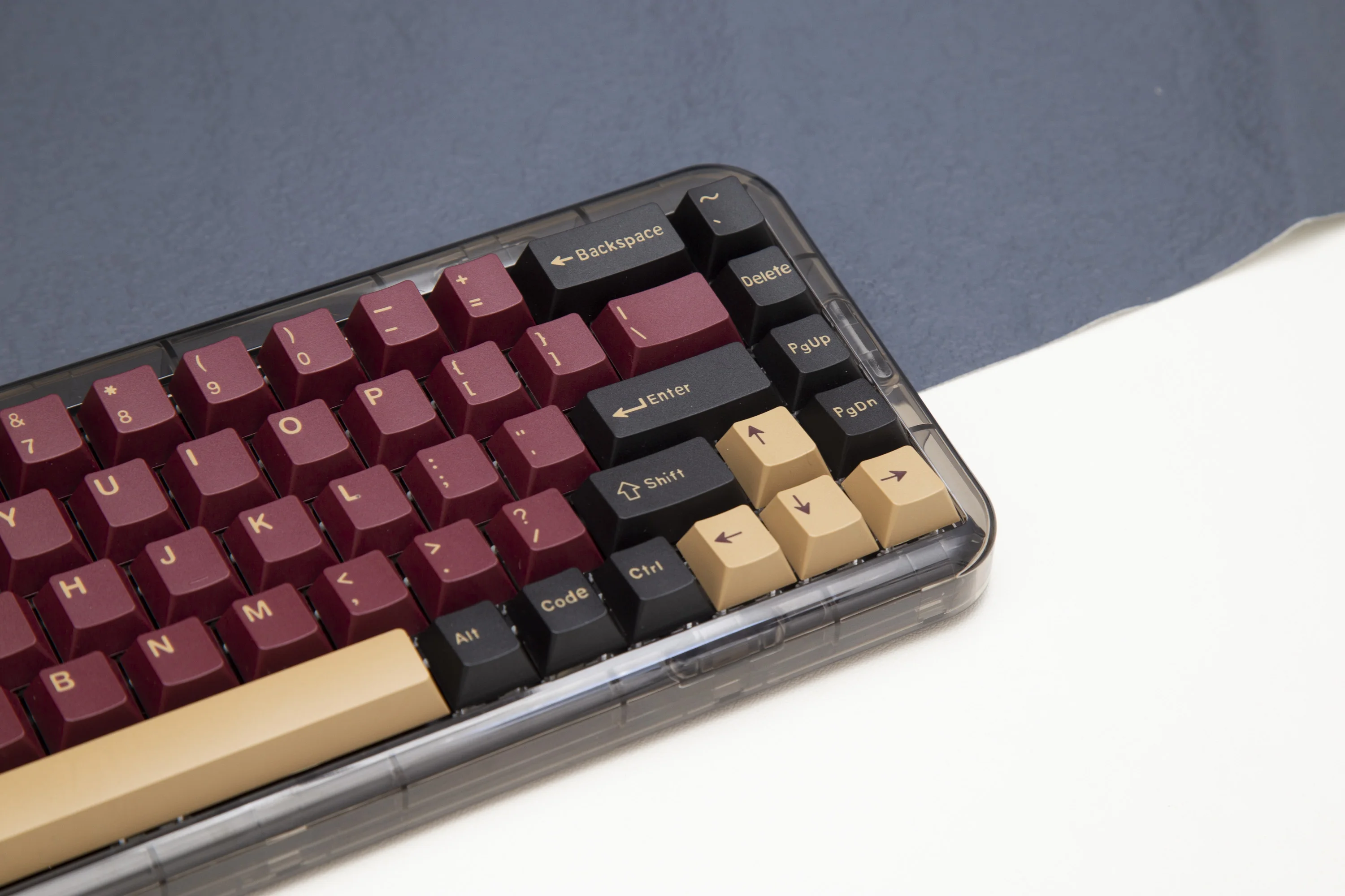 Samurai vermelho Keycaps, Inglês PBT, perfil cereja,