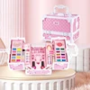 Children Makeup Kit for Girls Lipstick Makeup Cosmetics Pretend Play Pink Unicorn Princess Washable Safe Makeup Kid Toy Gift 1