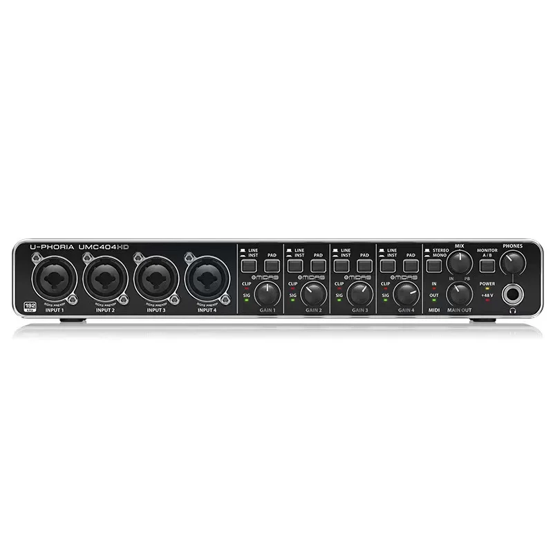 3 세대 4I4 Usb Pc 컴퓨터 사운드 카드 오디오 인터페이스, 전문 녹음 음악 스튜디오 장비