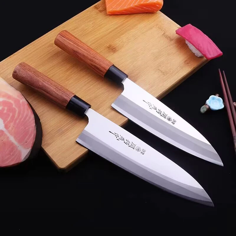 

Professional Japanese Deba Fish Head Knife Salmon Knife Sashimi Sushi Chef Kitchen Cooking Knives Sharp Kitchen Tools