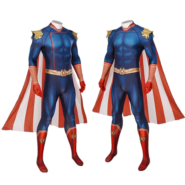 The Boys Homelander Cosplay Costume Halloween Zentai Suit for Men