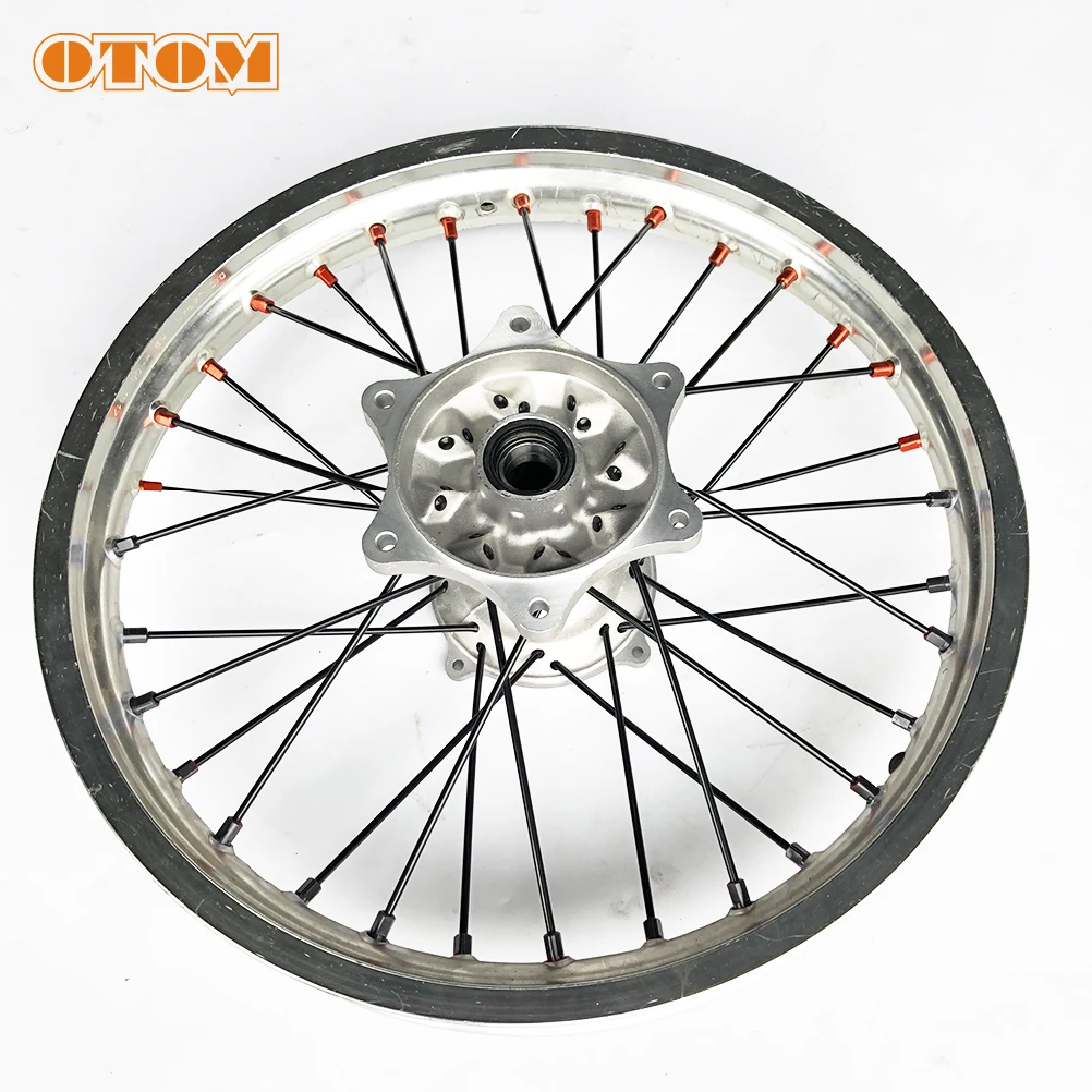 Motorcycle 21" Front 18" 19" Rear Wheel Spoke Kit Electrophoresis Anti-Rust Stainless Steel Aluminum Nipples For KTM XCF