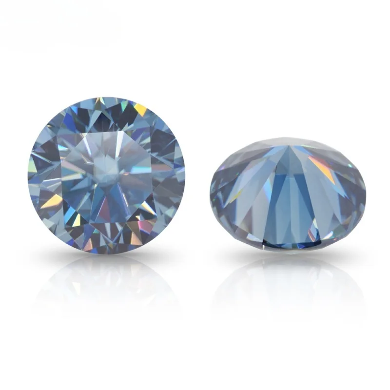

100% настоящий Свободный Муассанит темно-синий круглый GRA Moissanite от 1 карата до 3 карата с сертификатом круглый отличная огранка Высокое качество ювелирные изделия