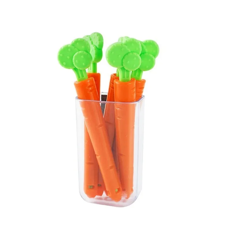 Carrot Sealing Clip 5pcs Creative Kitchen Food Freshness Snack Storage Moisture Resistant