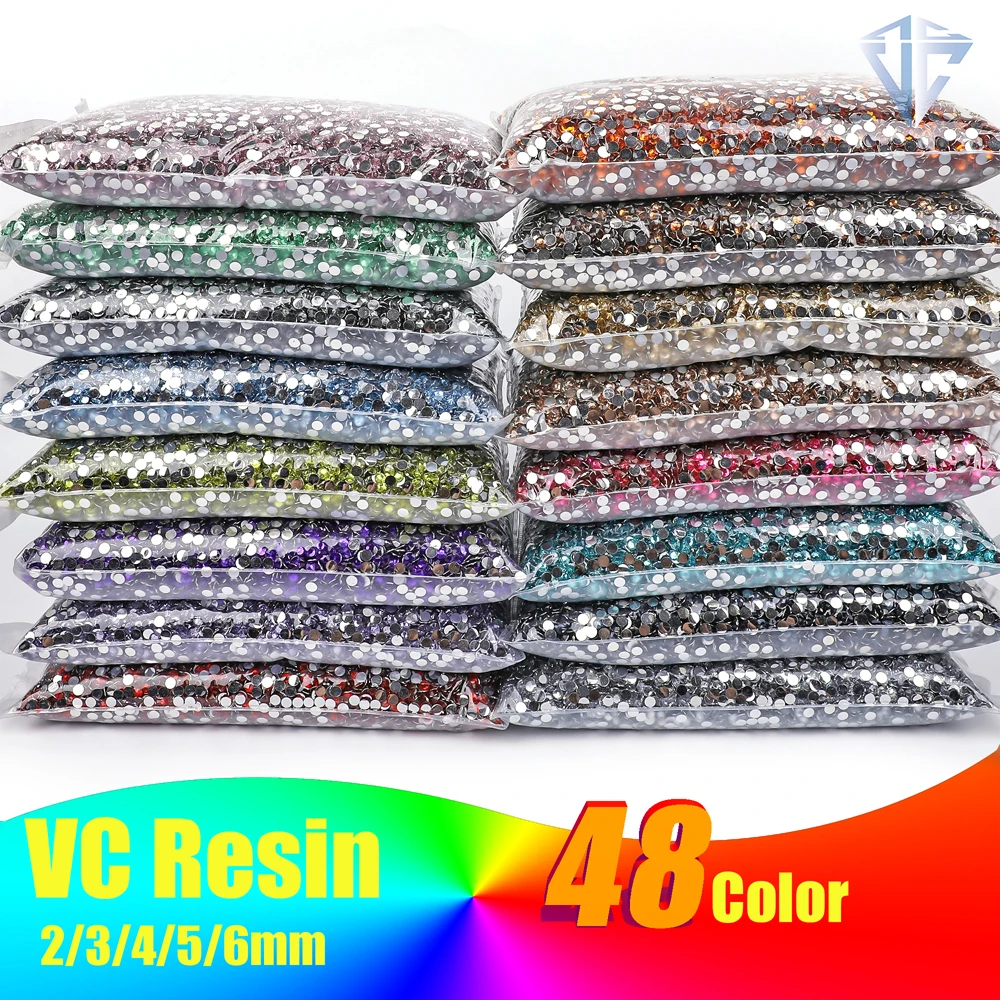 Wholesale Jelly AB Resin non hot fix rhinestones стразы flatback