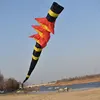 free shipping 3d kite tails rainbow windsock kite flying outdoor sport beach for adults kite 1